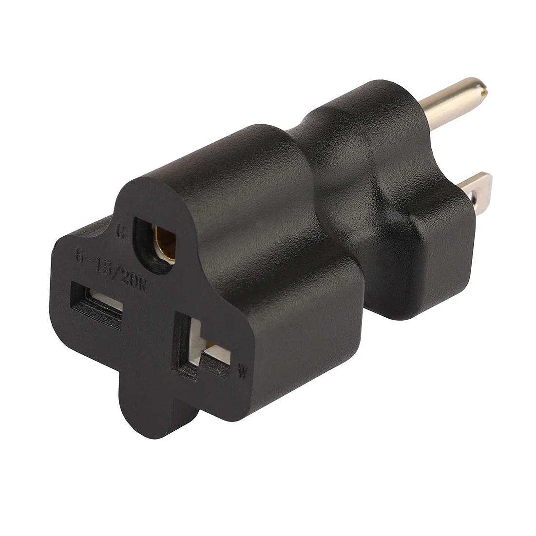 JORINDO 6-20P TO 6-20R,Nema 6-20P Male to Nema 6-15/20R Comb Female AC Adapter, 20Amp 250V to 15A AC Power Adapte,6-20P TO 6-15R