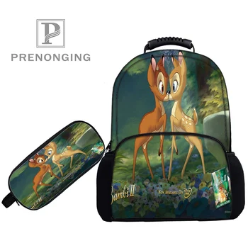 

Custom 17inch Bambi-Rabbit- Backpacks Pen Bags 3D Printing School Women Men Travel Bags Boys Girls Book Computers Bag#1031-01-52