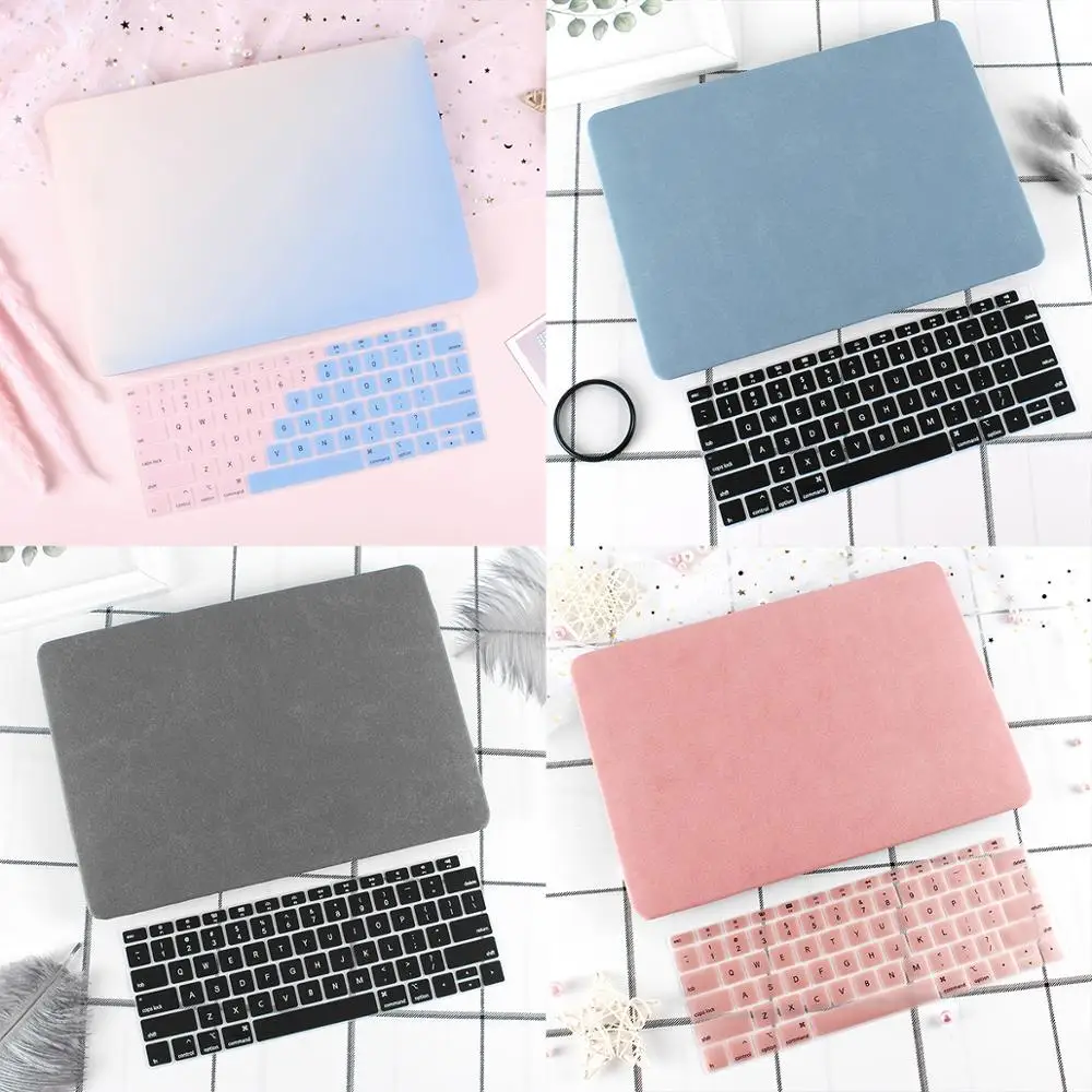 Новый цветной чехол для MacBook Air Pro Retina 11 12 13 15 3 4 дюйма с сенсорной панелью 2019 A2159 и