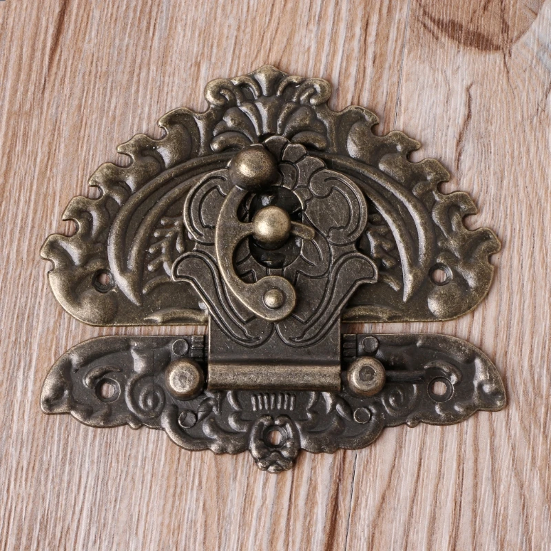 Antique Latches Catches Hasps Solid Clasp Buckles Agraffe Small Lock For Wooden Box Hardware,Vintage Heart Locks