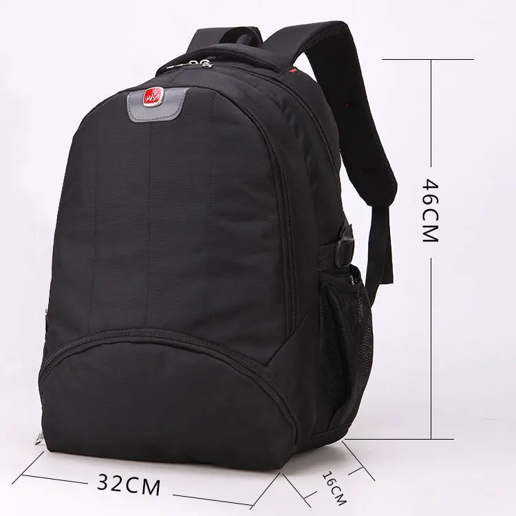 Новая тенденция моды нейлоновый рюкзак большой Ёмкость сумки Колледж Для мужчин Повседневное черный рюкзак бренда ноутбук рюкзак 15.6