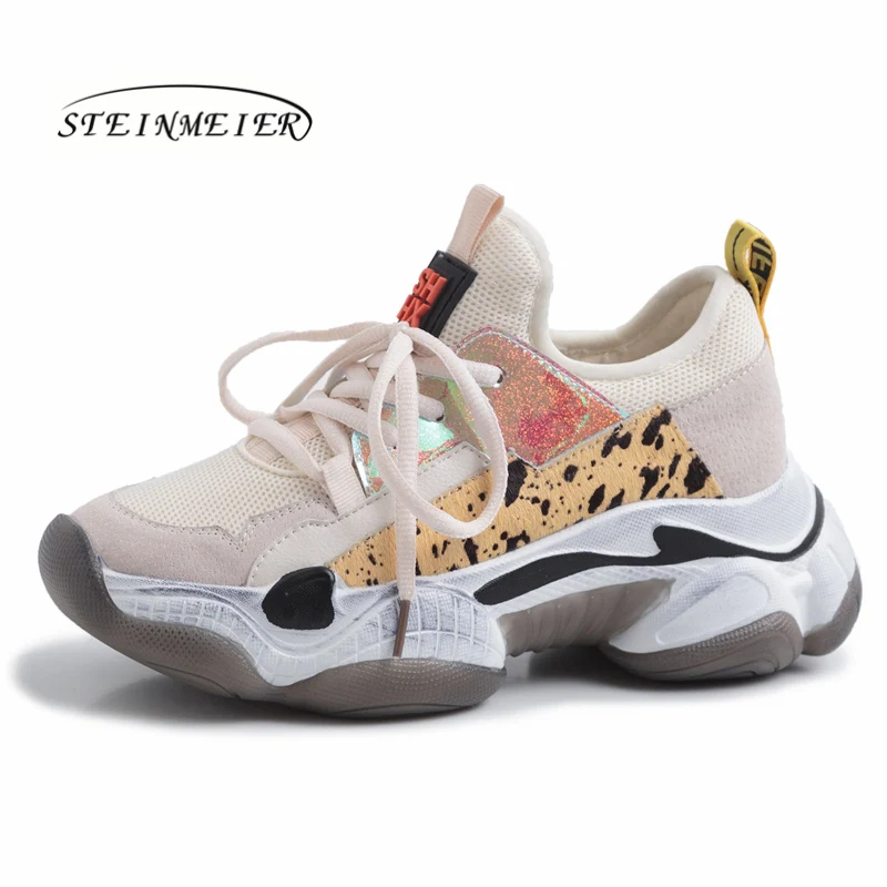 

2019 Woman Summer New Clunky Sneaker Women Shoes Spring Flying Weaving Breathable Reflective Thick Bottom Leisure Shoe Shoes