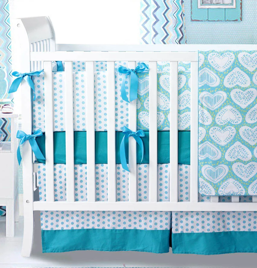 Clear Heart wholesale Baby Crib Set Newborn Bedding Blanket Set Baby