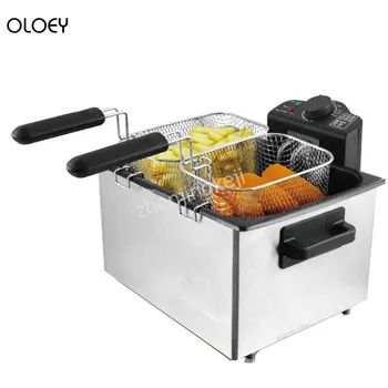 Commercial Fryer 5L Fried French fries fried Chicken Wings oil-free Smoke Potato Tower Household Electric Fryer