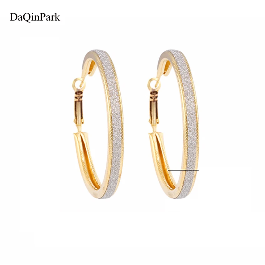 

2018 Top Popular Earrings Circle Earrings Simple Earrings Big Circle Gold Color Hoop Earrings for Women