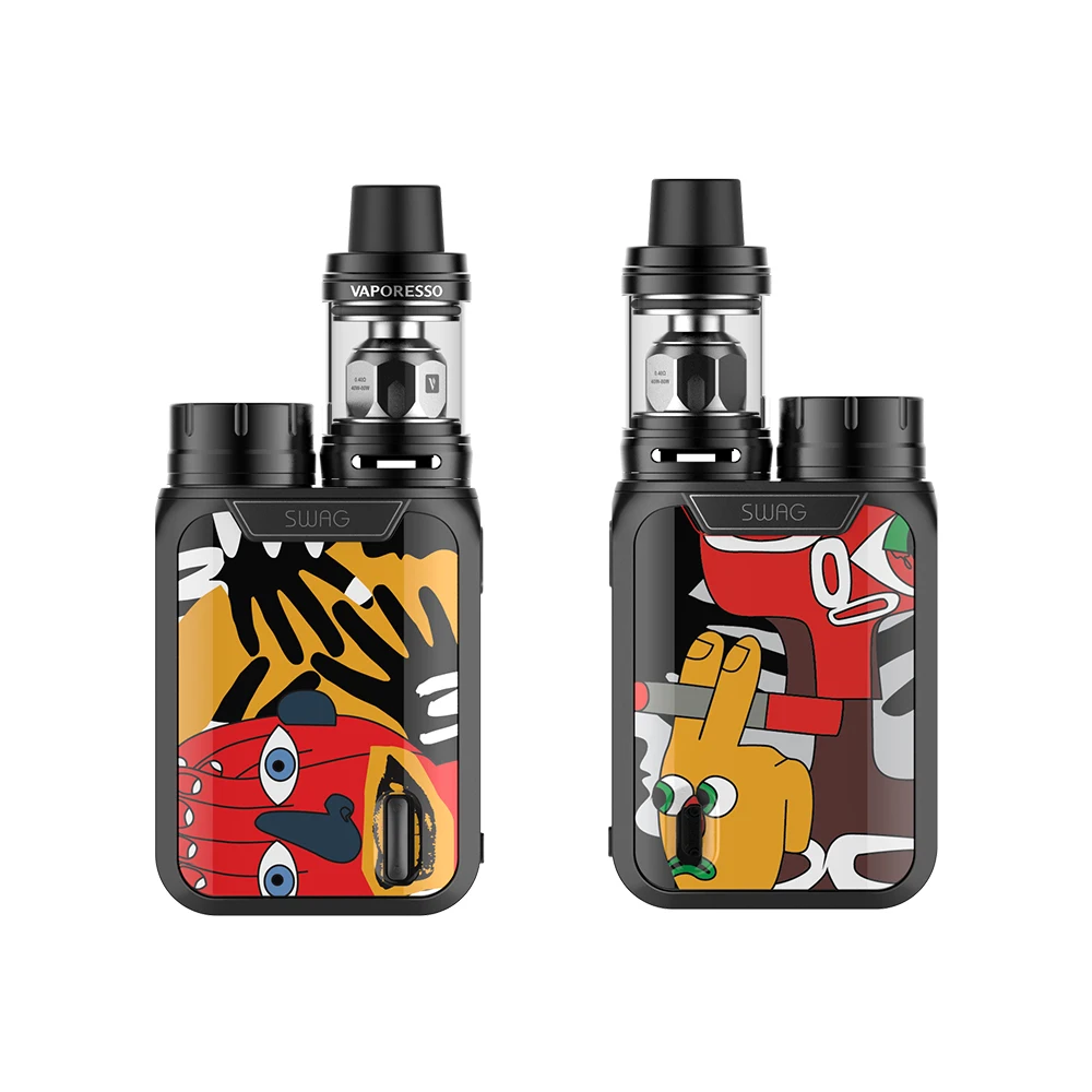 Billige Original Vaporesso Swag Kit Electronci Zigarette Vape E zigaretten 80W TC Mod mit NRG SE Tank Verwenden GT spule Ohne 18650 Batterie