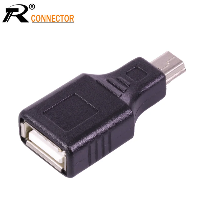 USB Jack Connector MINI 5PIN Male to A Female USB2.0 adapter AF/MINI 5P M Extender RICH TECH wholesale 4pcs | Обустройство дома
