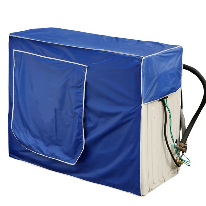 Outdoor Air Conditioners Weather Wrap Cover Enclosure Hood Wall Mounted Block Dust Rust Rain Snow Waterproof Cleaning Anti Dust Cover (6)