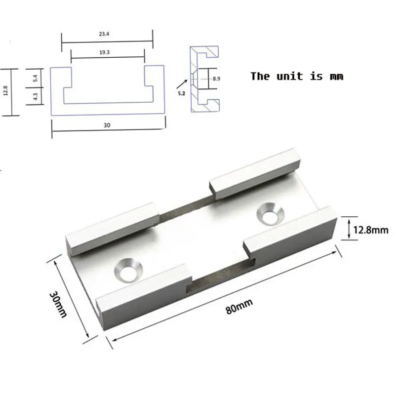 1PC Electric Saw Flip Table Woodworking Miter Track Cross Woodworking Track Router Table Saw Woodworking Tool