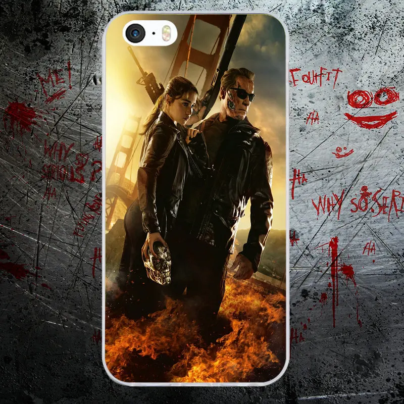 Fashoin Movie Terminator Soft TPU Silicone Mobile Phone Cases Cover for iPhone X 8 7 6S 6 Plus 5 5S SE 5C 4S 4 Shell Bags - Цвет: Picture 11