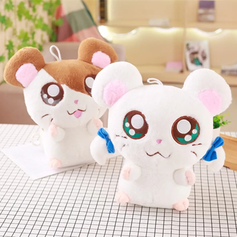 20 см hamtaro Kawaii большие глаза плюшевый Hamtaro игрушечный хомяк чучела кукла-Хомяк игрушки для детей, подарки на день рождения