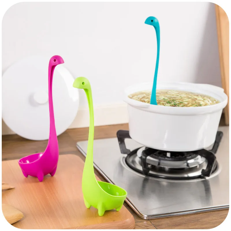 1pc Nessie Spoon Creative Cute Dinosau Spoon Large Soup Spoon Kitchen Utensils Cooking Tools