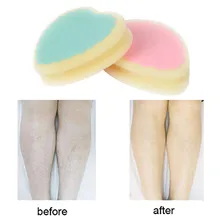 Горячая сердце форма волшебное безболезненное удаление волос Губка для депиляции Pad Удалить Удаление волос эффективная cera depilatoria