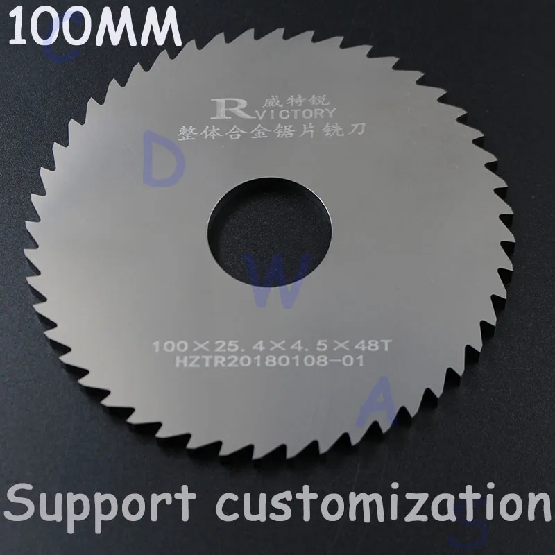 

2pcs 100mm Diameter circular saw blade Solid Tungsten Carbide Steel cutting sheet Milling Cutter 1.9-3.0