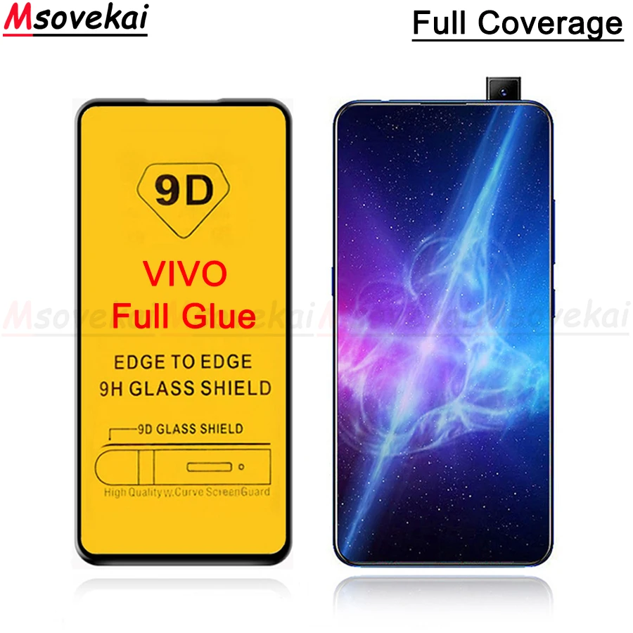 5D 9D Full Glue Tempered Glass For VIVO V15 Pro V11 Pro Y91i Y95 Y93 Y97 NEX Dual Display Full Cover Screen Protector Glass Film
