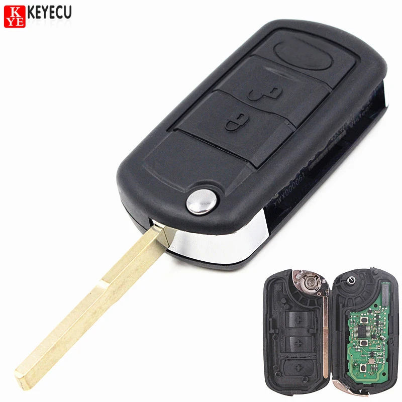 Keyecu дистанционный ключ-брелок от машины 315/433 МГц PCF7941 для LR3 Range Rover Sport 2005 2006 2007 2008