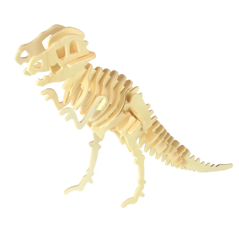 Puzzle De Gran Juguete Kits Acción Madera 3d Figuras Dinosaurio QBsdtohCxr