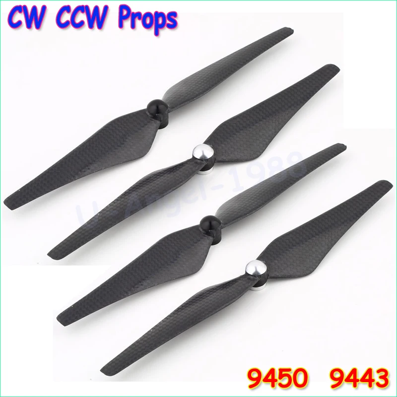 4pcs/lot RC Quadcopter Propeller 9450 9443 Carbon Fiber Propellers Self Locking Props for Phantom 2 Vision FPV (2 Pair ) tarot 9443 propeller tl2866 self locking carbon fiber propeller tarot multirotor multicopter spare parts freetrack shipping