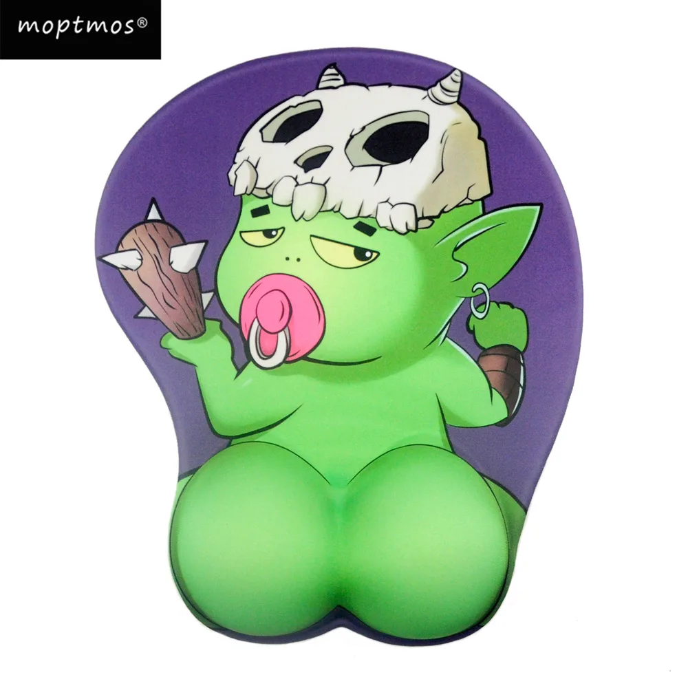 

Anime 3D Mouse Pad Baby Orc Mouse Pad Soft Gel Gaming Mouse Pad Ergonomic Mousepad with Wrist Support For Office PC Laptop