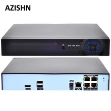 AZISHN 48 в POE 4CH 5MP/4MP H.265 H.264 POE NVR DVR CCTV система ONVIF сеть реального времени Hi3798M для ip-камеры XMEYE P2P 3g wifi