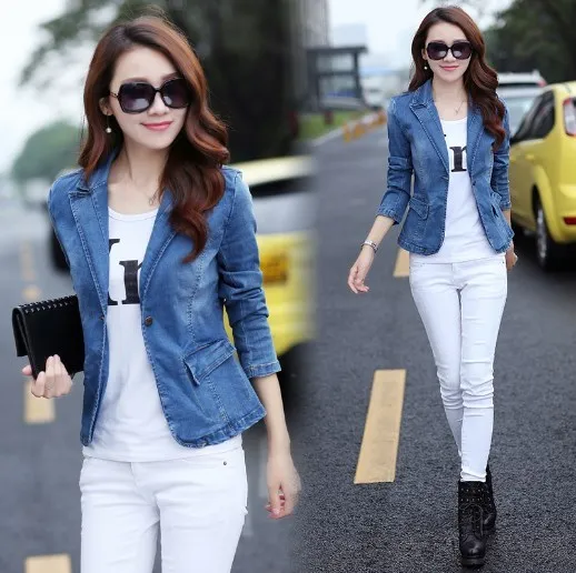2018 primavera otoño estilo corto Mujer Slim Fit chaqueta