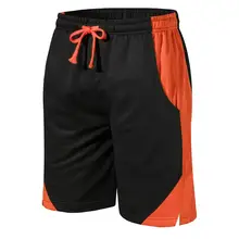 Модные мужские шорты для отдыха в стиле пэчворк, двойной цвет, эластичная веревка, спортивный домашний фитнес-Спортзал Бодибилдинг, Повседневная Мягкая классная мужская одежда