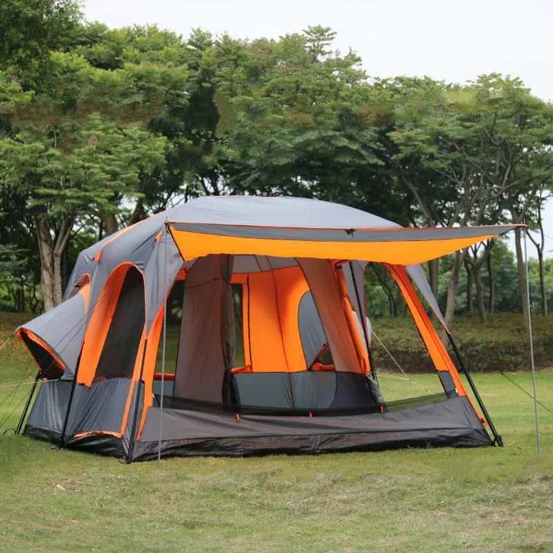 

2018 outdoor tent travel portable sunshade tent two rooms and one hall awning two-bedroom one-bedroom camping