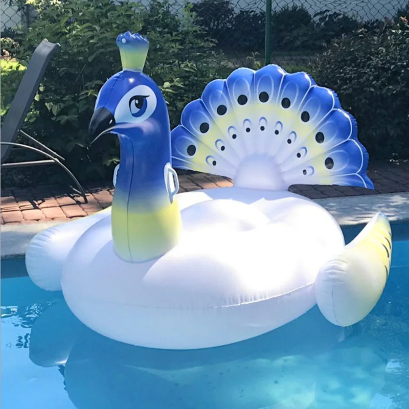 Peacock Adult Pool Floats Floating Island Inflatable Boat JOYIN