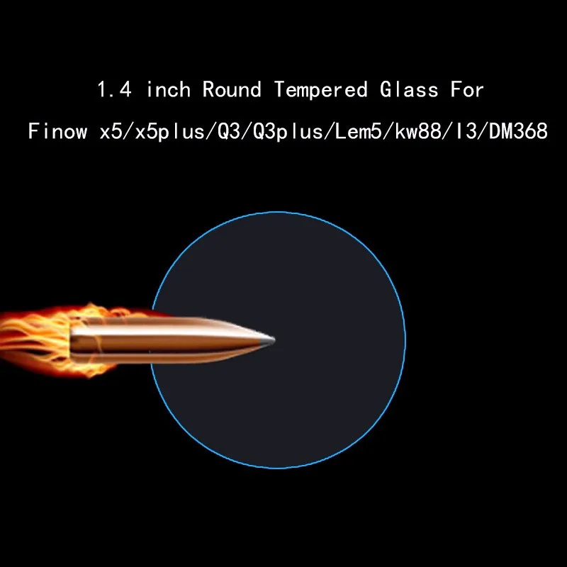 1,39 дюймов закаленное стекло Finow x5/x5plus/Lem5/LES1 Смарт-часы защита экрана такой же костюм для Q3/Q3plus/KW18/I4 smartwatch
