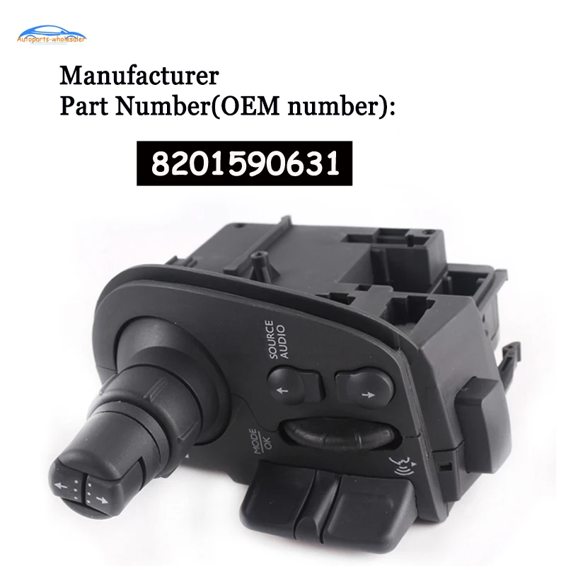 CAR 8201590631 7701068113 RADIO & WIPERS STEERING COLUMN SWITCH FOR