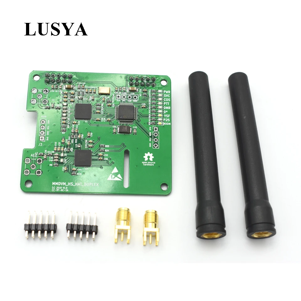 

Lusya MMDVM DUPLEX hotspot Support P25 DMR YSF NXDN DMR SLOT 1+ SLOT 2 for Raspberry pi A4-008