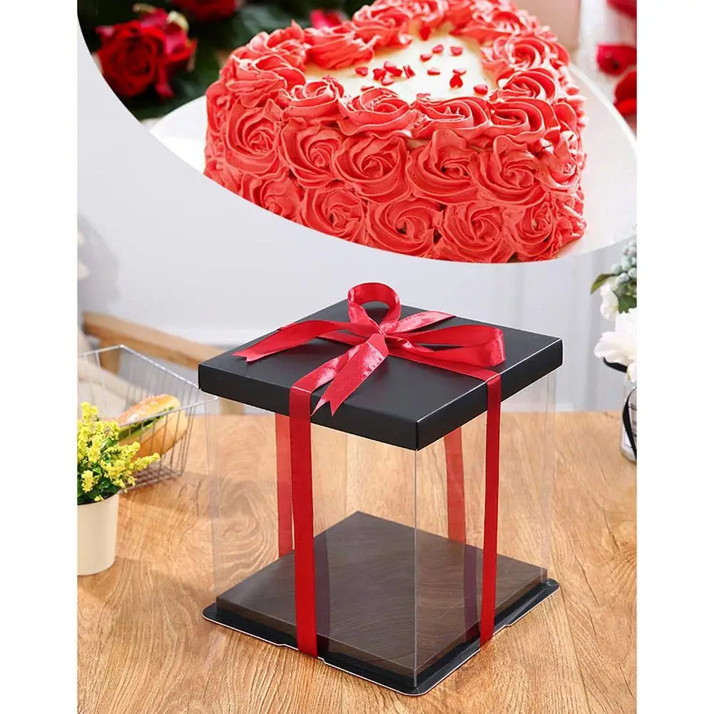 

20cm/25cm/35cm Simple Solid Color Birthday Party Wedding Gift Case Cake Box Doll Storage Box