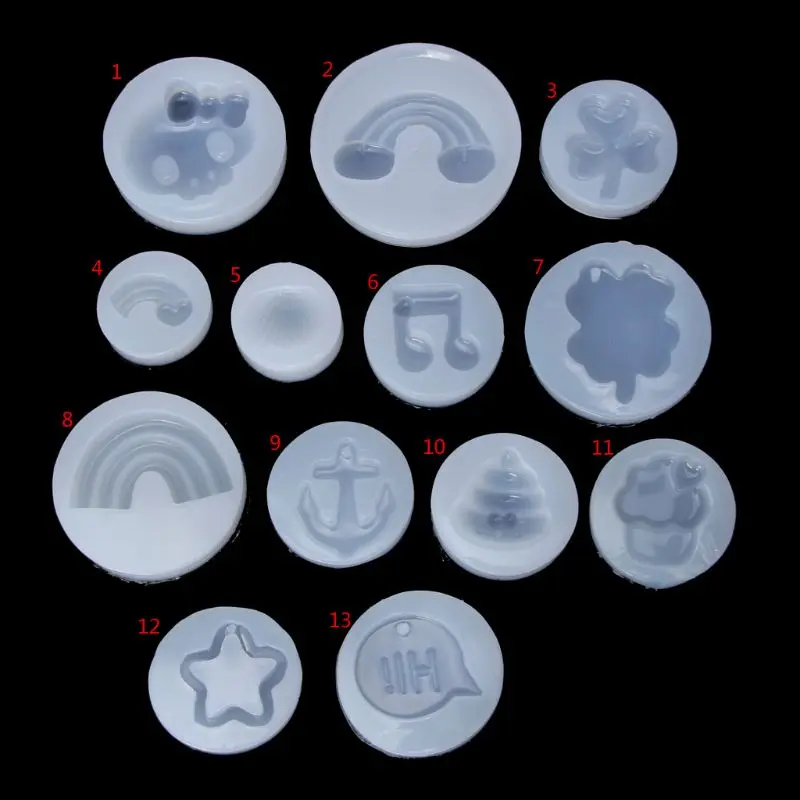

Wholesale Star Rainbow Skull Resin Casting Mold DIY Handmade Silicone Mold Jewelry Making