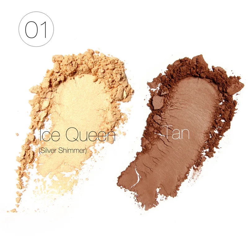 1 FOCALLURE крем-бронзатор для лица макияж пудра и хайлайтер палитра Brighten Contour Comestic - Цвет: 1