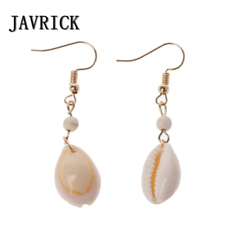 

Natural Simple Cowrie Shell Hook Dangle Drop Earrings For Women Fashion Jewelry