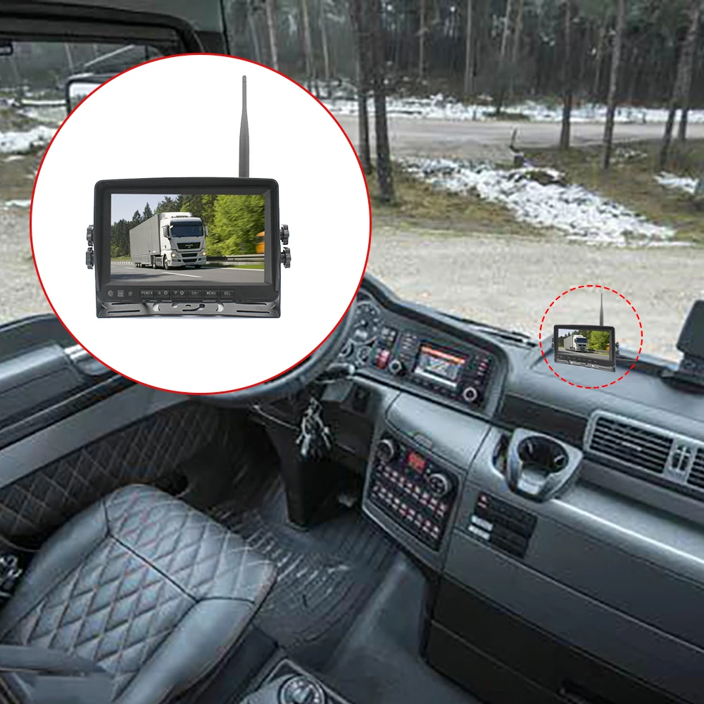HD Беспроводная Автомобильная резервная камера 18 ИК-светодиодов и 7-дюймовый автомобильный монитор автомобильная парковочная система