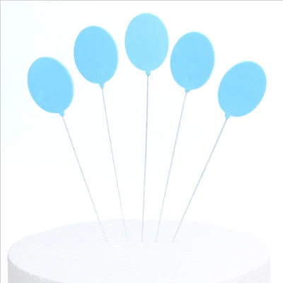 Мультяшная губка, воздушный шар, звезда, облако, Топпер для торта, украшение торта, детский душ, детский подарок на день рождения - Цвет: 02 blue balloon