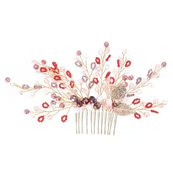 

1pc Hair Comb Baroque Rhinestone Alloy Golden Hair Accessories Hair Clips Headpiece Hairpins for Women Girls