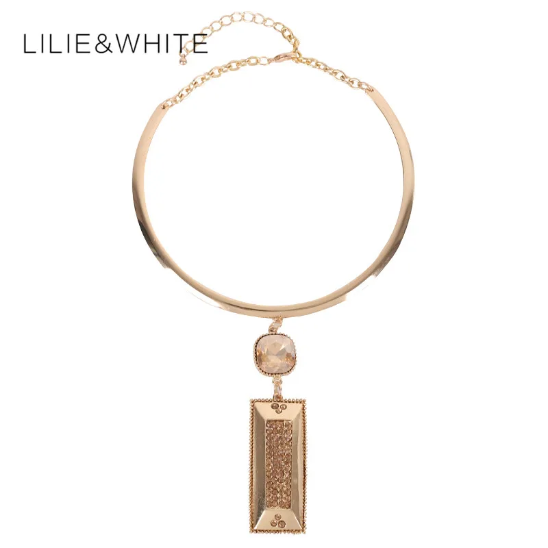 Fashion Gold-plated Women Choker necklace Rhinestone Choker Necklace Punk Necklace Choker Vintage
