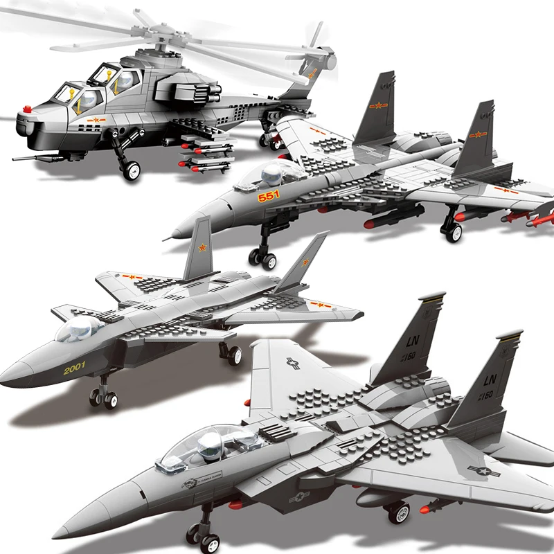 Самолет Совместимость Legoed самолет Warplane войны Craft военный бомбардировщик Air Force