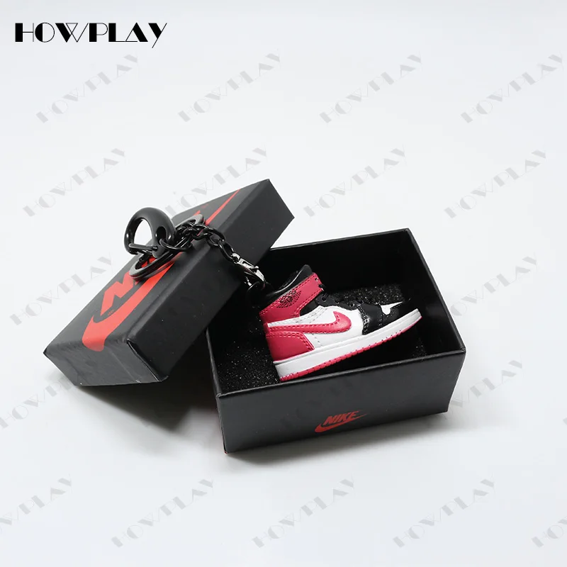 HowPlay 3D Мини кроссовки сумка для ключей амулеты air jordan кольцо на Рюкзак Кулон