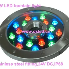 Нового дизайна, IP68, 18 Вт RGB светодиодный подводный свет, фонтан со светодиодным освещением, нержавеющая сталь, DS-10-50-18W, 18*1 Вт, 24 V DC