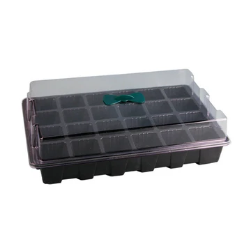 

24-Hole Seedling Tray Plant Nursery Pot Air Holes Seeding Box Insulation Moisturizing Seedling Nursery Pots Gardening Supplies