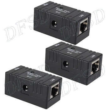 

POE Power over Ethernet Cable Gigabit Passive Injector Splitter Adapter LED RJ45 Connector 5 - 48V Pack of 3