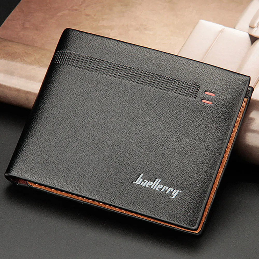 

Aelicy Men Wallet Fashion Leather ID Card Holder Billfold Purse Male Wallet drop ship new 2019 hot SELLING carteira feminina