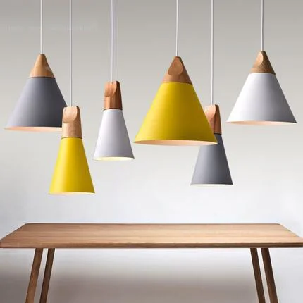 

Nordic Style Pendant Lamp Simple Modern Lighting Metal Creative Pendant Light Cafe Dinning Room Lights Contains LED Bulbs