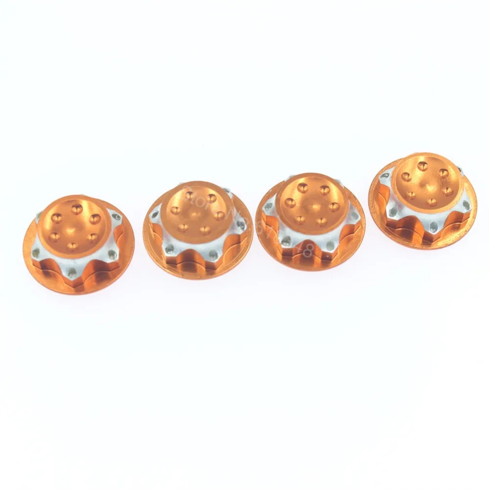 10 Sets 4pcs Set Aluminium Wheel Hub Cover Antidust Cover 17mm HEX Nut Dust Proof Drive