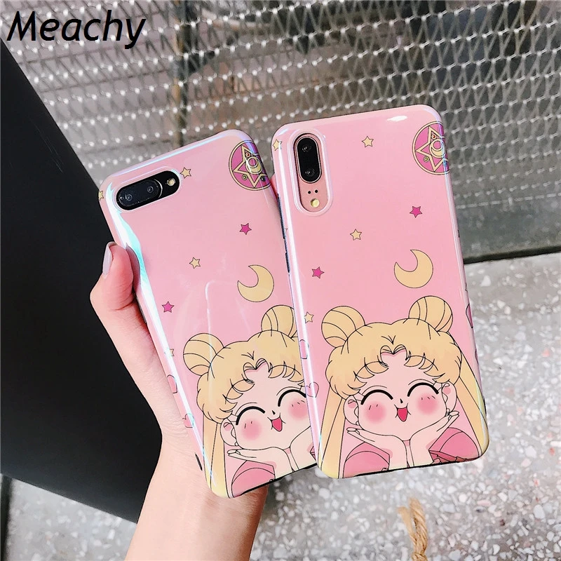 Meachy Cute Sailor Moon Star Phone Cases For Huawei Honor 10 Mate Pro Case Coque P 20 P30 P20 Pink Cover |