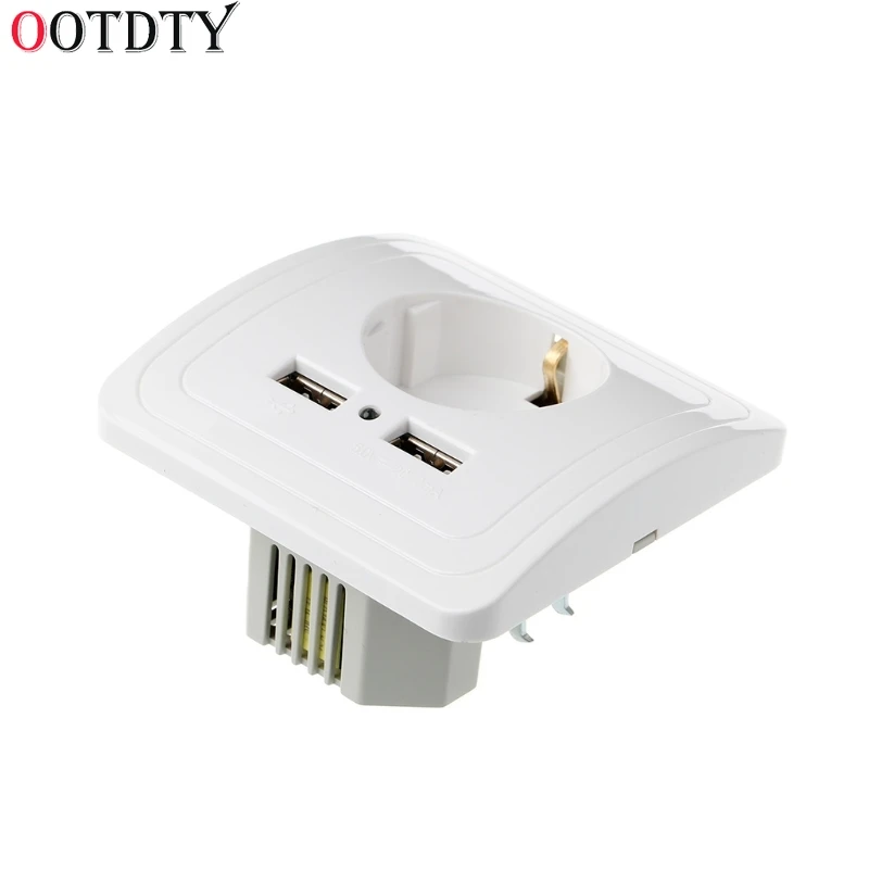 OOTDTY двойной USB порт 5 в 2 А электрическое настенное зарядное устройство адаптер