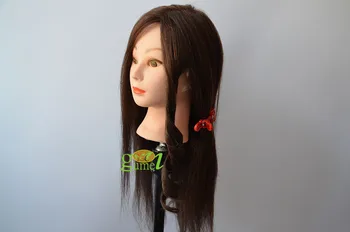 

Free Shipping!! New Mannequin Head With Hair Training Head With Mix Hair Human Hair For Sale
